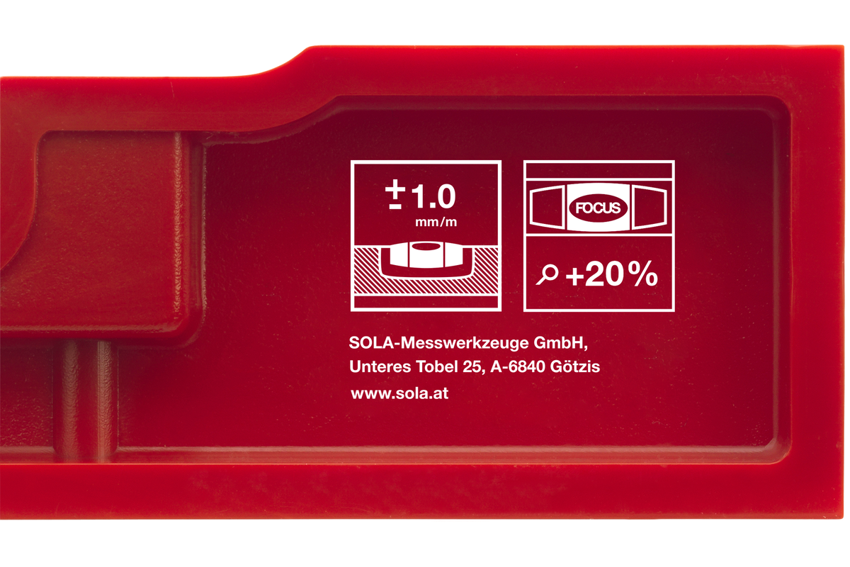 SOLA Plastic Spirit Level 22cm