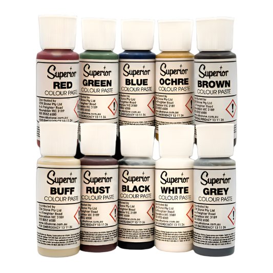 SUPERIOR COLOUR PASTE SET 10 x 60ml